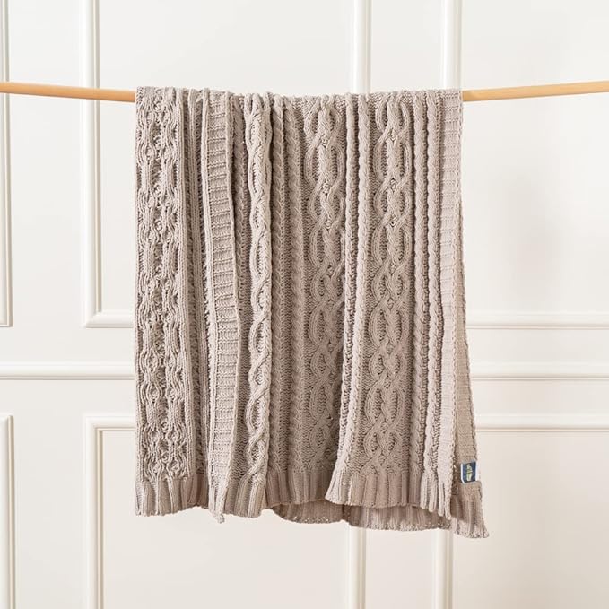 Battilo Light Grey Throw Blanket - Image 7