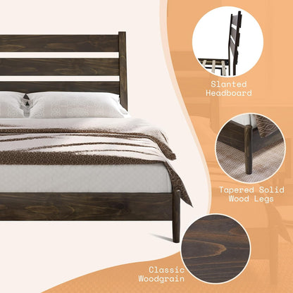 amerlife king size platform bed with reclining headboard showing dimensions