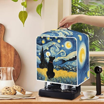 Coffee Maker Covers With Top Handle Folding Coffee Machine Dust Covers - Image 4