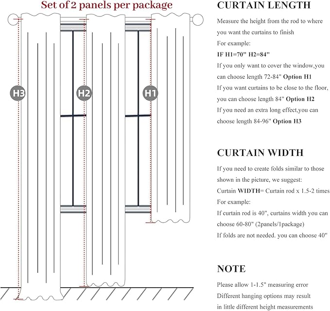 Warm Cream Thick Linen Black Out Curtains 86 Inch Long - Image 4