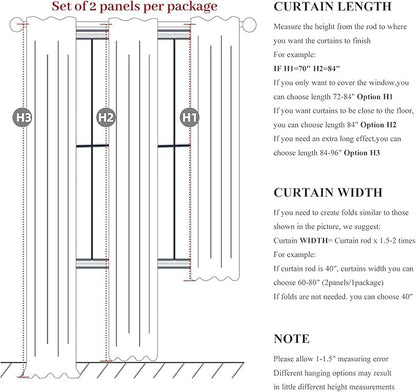 Warm Cream Thick Linen Black Out Curtains 86 Inch Long - Image 4