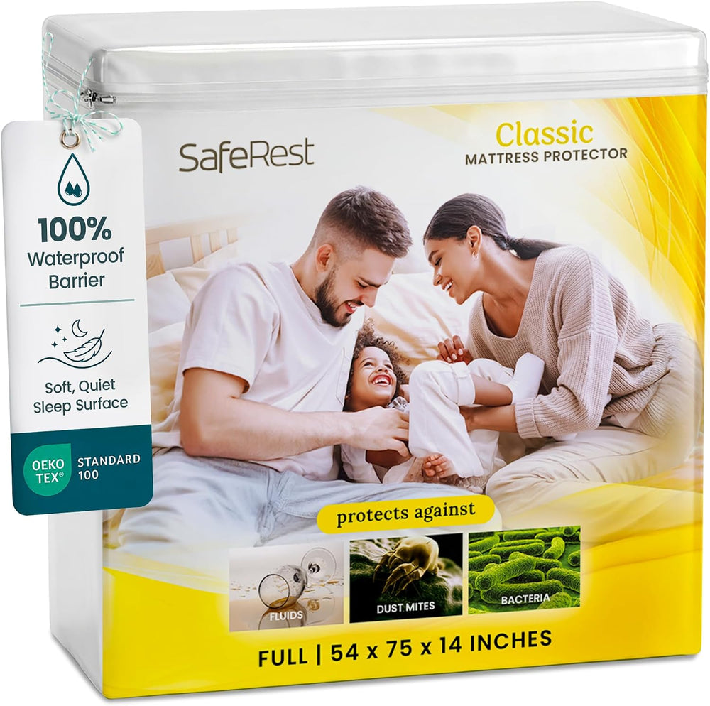 SafeRest Waterproof Mattress Protector Full Size