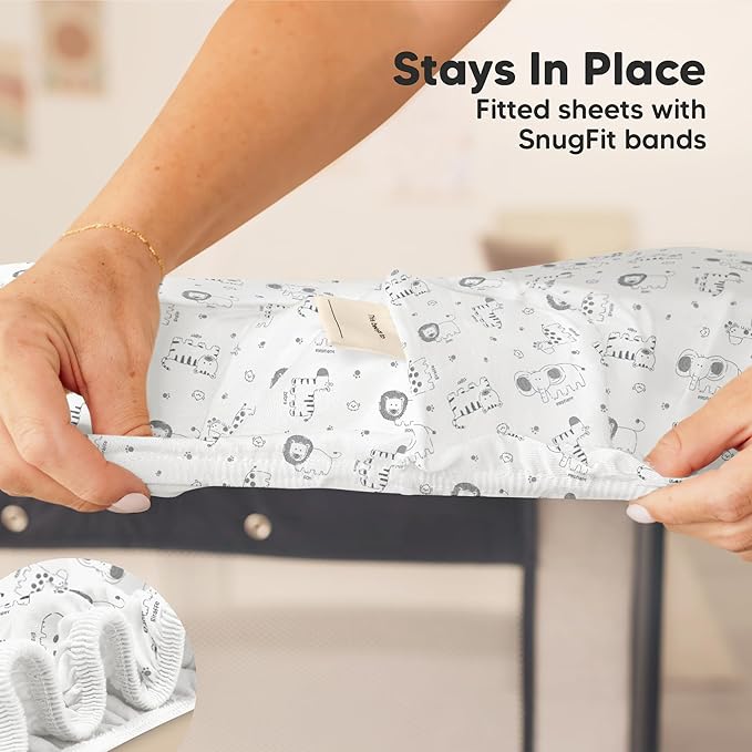 2-Pack Mini Crib Sheets Fitted - Image 6