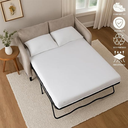 Sleeper Sofa 4 Piece Bed Sheet Set Premium Quality 100% Cotton 500 Thread Count - Image 5