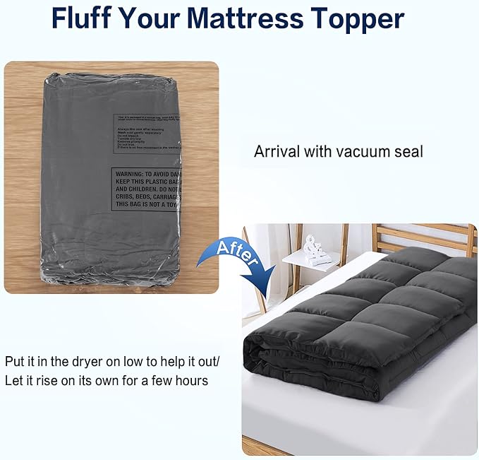 SOPAT Mattress Topper Cal King Size Extra Thick Mattress Pad 8-21" Deep Pocket - Image 7