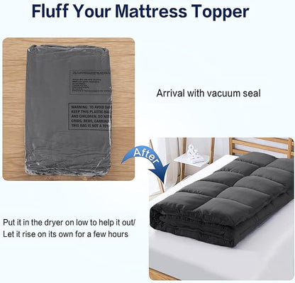 SOPAT Mattress Topper King Size Extra Thick Mattress Pad 8-21" Deep Pocket Soft - Image 7