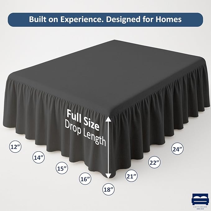 Cottingon Bed Skirt Full 22" Drop - Image 5