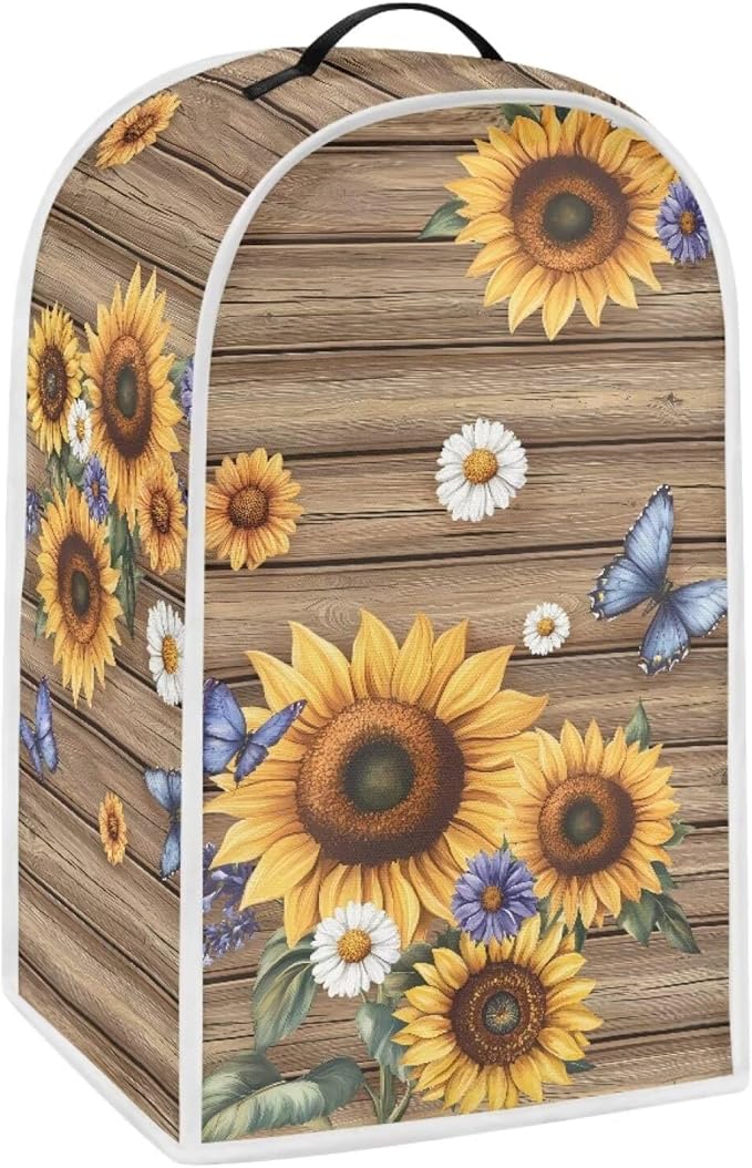 Sunflower Small Blender Covers for Kitchen Counter by YUVAMAGIMO