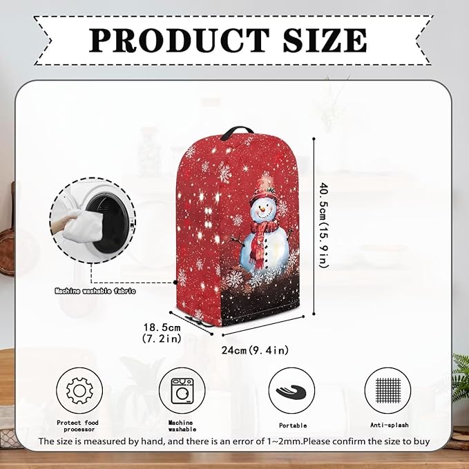 Christmas Blender Dust Cover Stand Mixer or Coffee Maker Appliance Covers - Image 6
