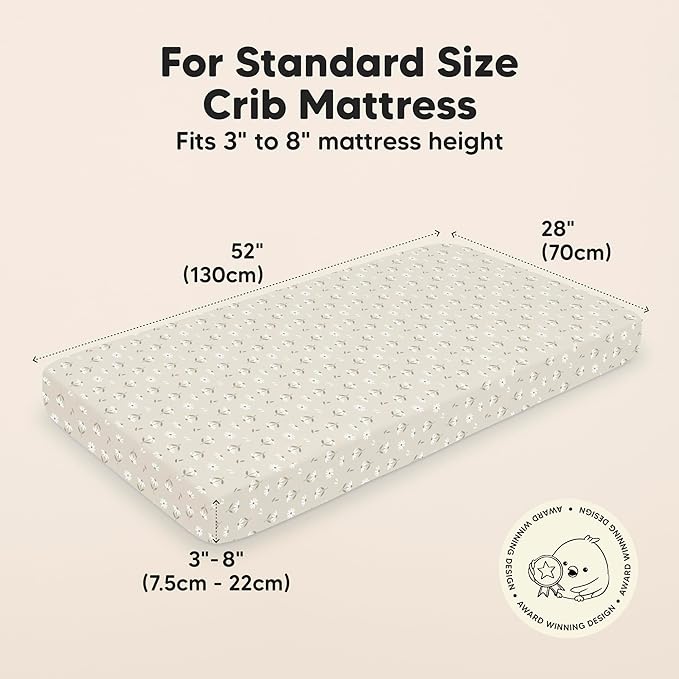 KeaBabies 2-Pack Baby Crib Sheets - Image 3