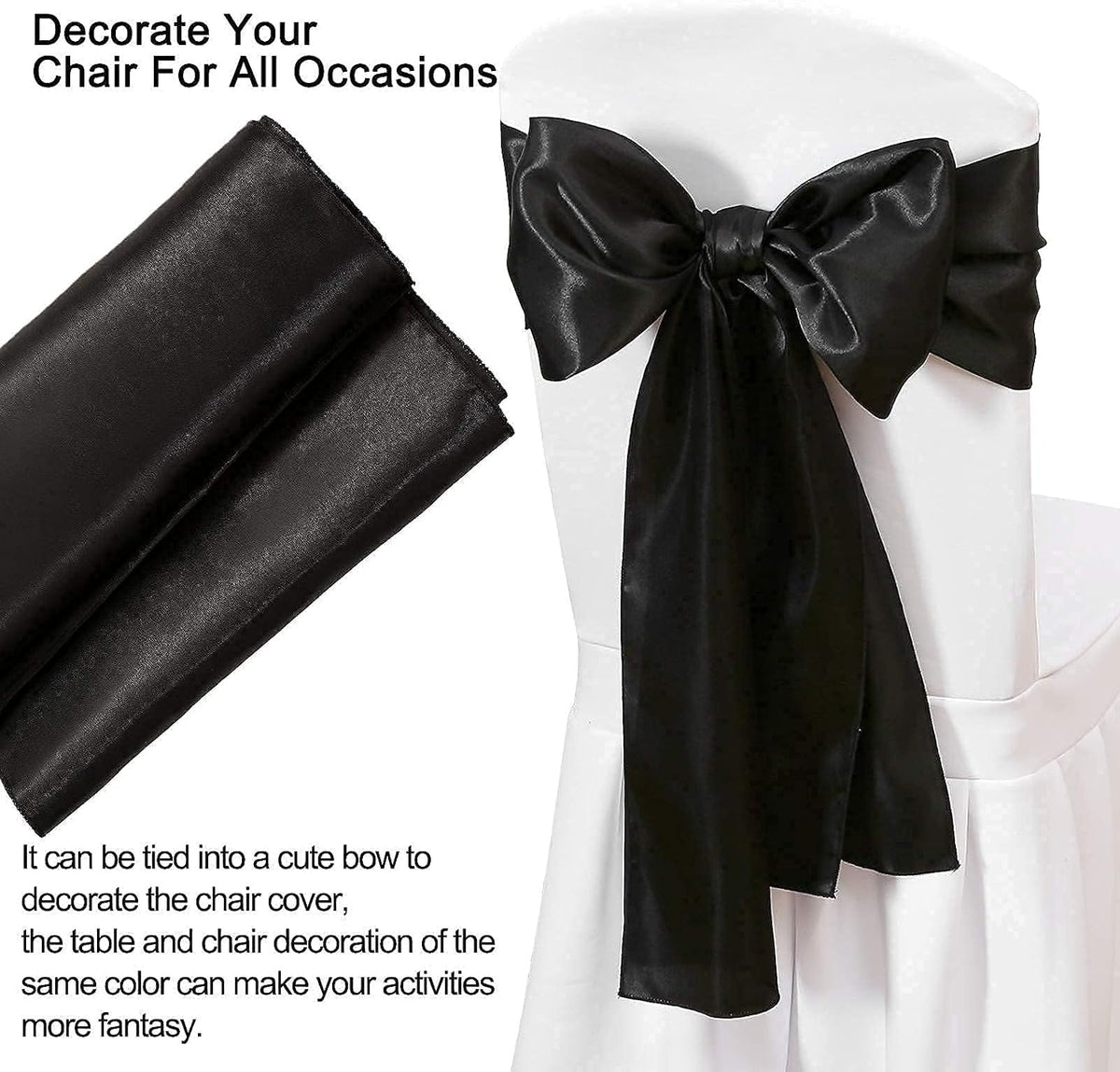 24 Pack Black Table Runners 12 x 108 Inches Long Smooth Satin Silk Black Halloween Table Runner for Party Wedding Birthday Banquet Decoration