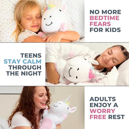 Unicorn Plush Body Pillow for Kids | Long Stuffed Animal Cuddle Pillow | Soft - Image 4