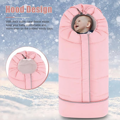 Yoofoss Stroller Cover for Winter, Toddler Stroller Footmuff Universal for Most - Image 3