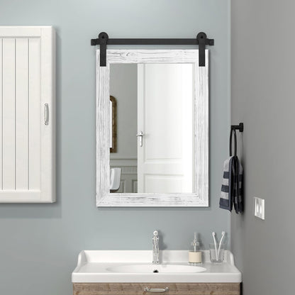 cogood farmhouse bathroom mirrors for over sink shown in use
