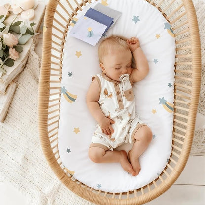 3 Pack Stretchy Bassinet Sheets - Image 6
