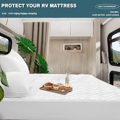 UNILIBRA RV Short Queen Waterproof Mattress Pad Protector, Breathable Hollow - Image 3