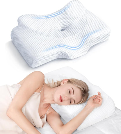 osteo cervical pillow for neck pain relief, hollow, main product view