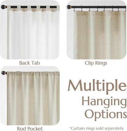 jinchan Oat Linen Blend Curtains - Image 7