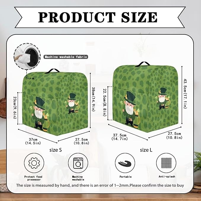 St. Patrick's Day Stand Mixer Covers Kitchen Appliance Dust Covers Protective - Image 6