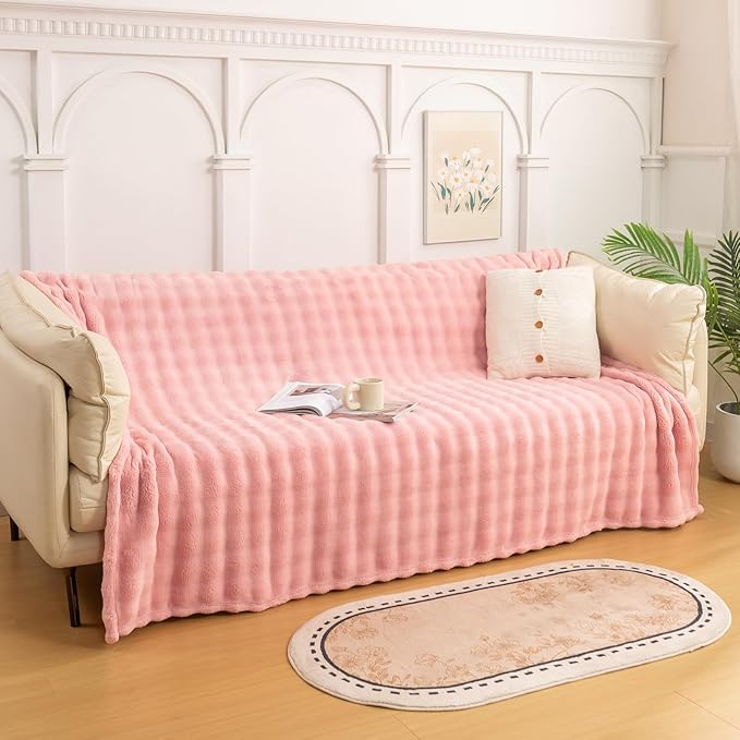 YUSOKI Luxury 3D Bubble Throw Blanket 3.1lb, All Ages, Home Decoration - Image 2