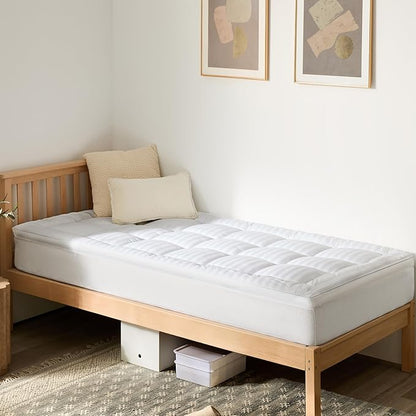 Pillow Top Thick Mattress Topper Twin XL by SoftandLofty
