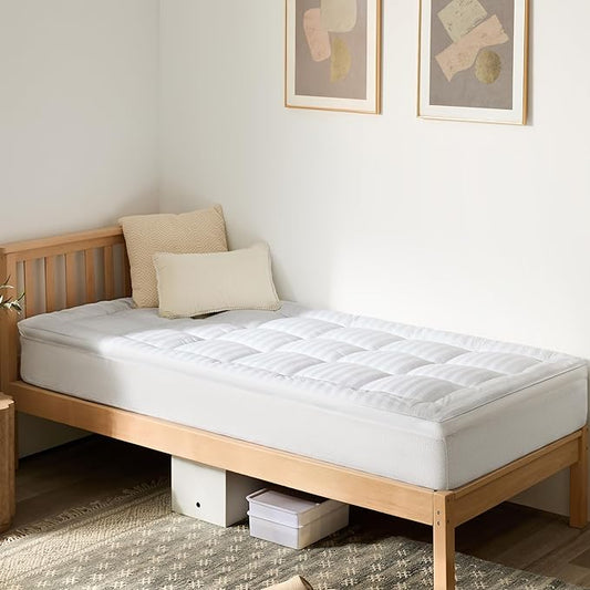 Pillow Top Thick Mattress Topper Twin XL by SoftandLofty