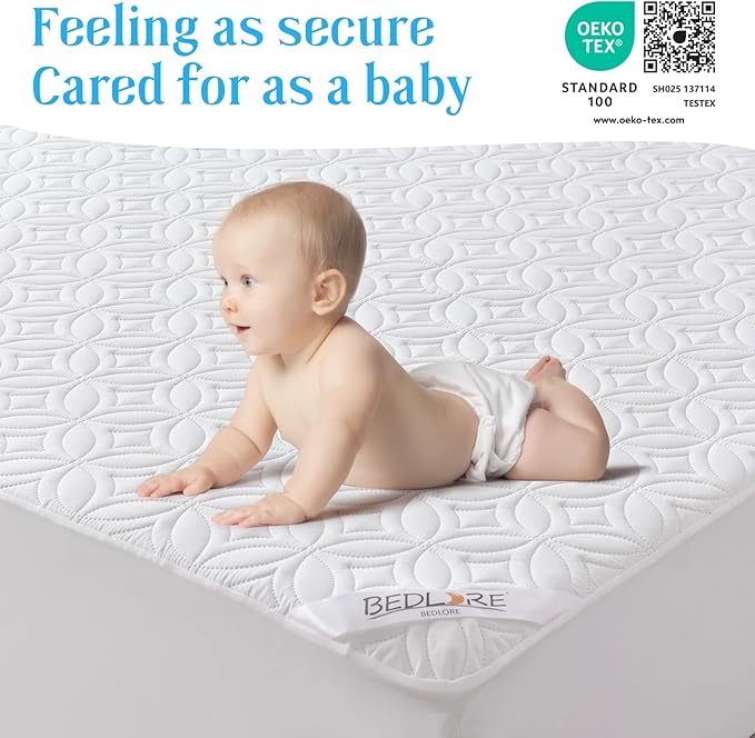 BEDLORE Waterproof Mattress Protector, Twin Size Mattress Pad - Image 7