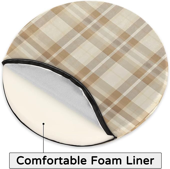 Checkered Foam Padded Seat Cushion - Image 4
