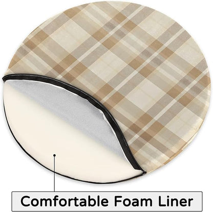 Checkered Foam Padded Seat Cushion - Image 4