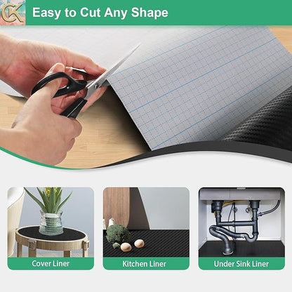 Self-Adhesive Shelf Liner Kitchen Liner, Waterproof Backed Paper Easy Peel and - Image 3