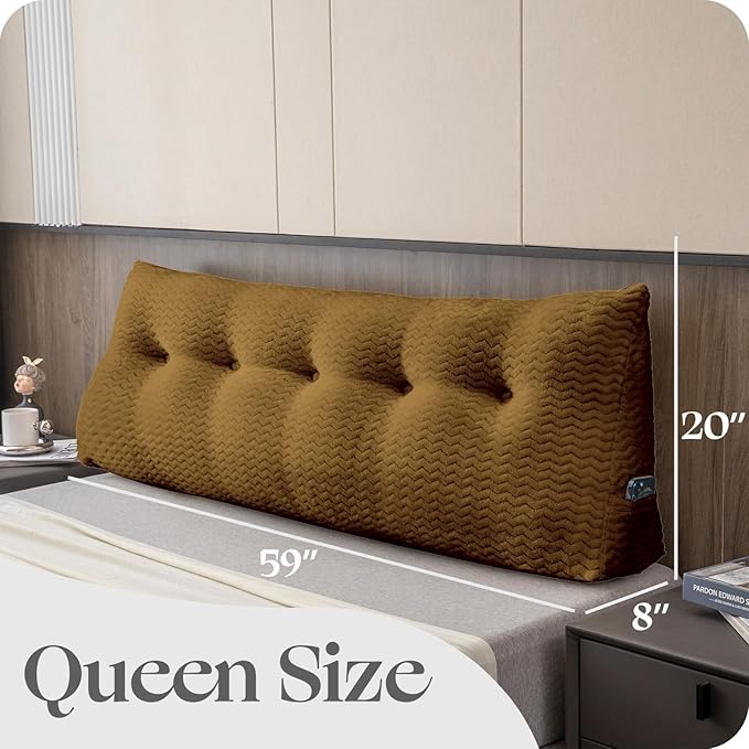 Large Bolster Triangular Headboard Wedge Backrest Positioning Support Bed Rest - Image 2