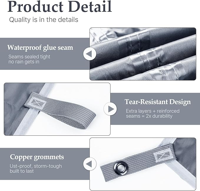 Camping Tarp Tent Portable Multifunctional Bushcraft Backpacking Tear-Resistant - Image 3