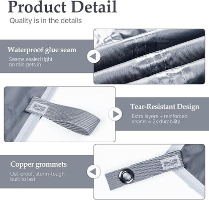 Camping Tarp Tent Portable Multifunctional Bushcraft Backpacking Tear-Resistant - Image 3