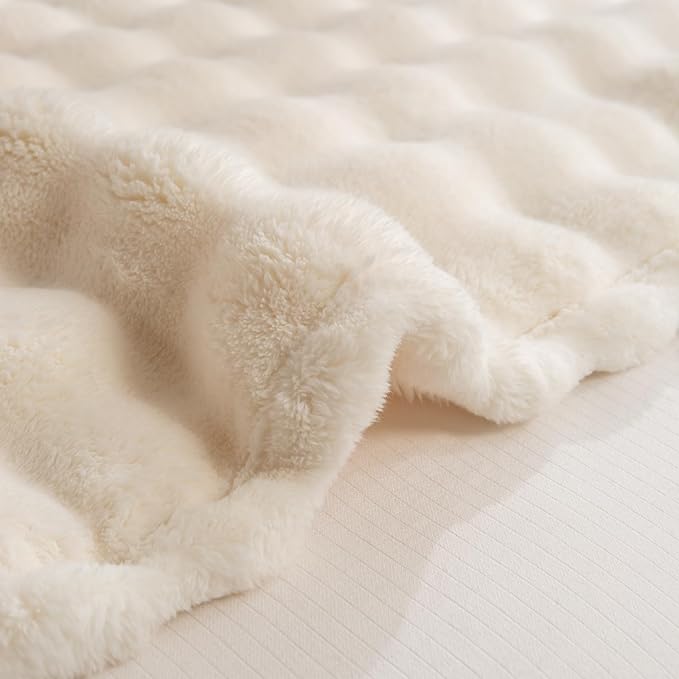 YUSOKI Luxury 3D Bubble Throw Blanket 2lb, All Ages, Home Decoration - Image 8