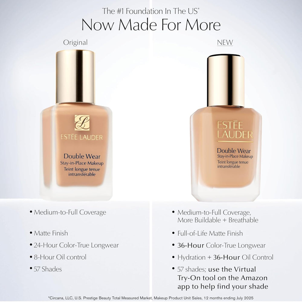 Estée Lauder Double Wear Stay-in-Place Foundation Makeup | 36-Hour Long-Wear ...