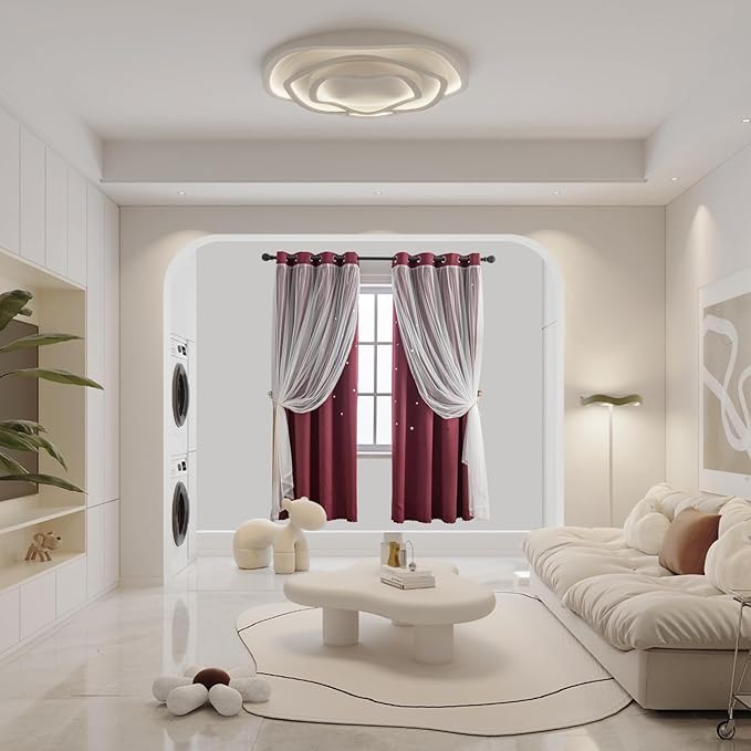 indistar Star Cutout Kids Window Blackout Curtains - Image 5