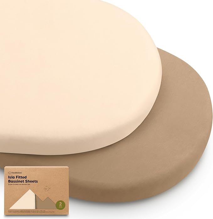 2-Pack Baby Bassinet Sheets Girl, Boy by KeaBabies