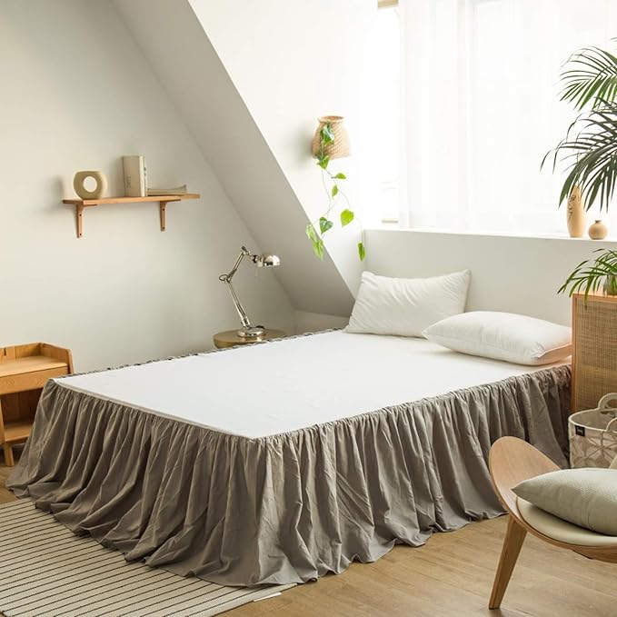 BISELINA French Linen Bed Skirt by BISELINA