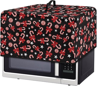 Microwave Oven Grill Cover Protector, Christmas Lollipop Waterproof Dust-Proof by Unknown