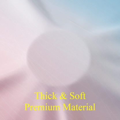 estelar textiler pink and blue ombre curtains for, front angle view
