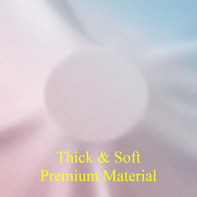 Estelar Textiler Ombre Pink and Blue Blackout Curtains 72 Inch Length 2 Panels - Image 8