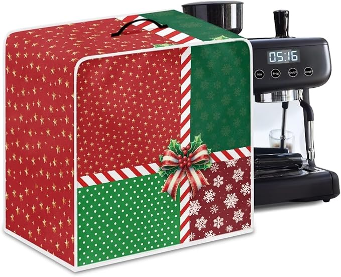 Coffee Maker Cover Christmas Holiday Dust Resistant Small Kitchen Appliance by Unknown