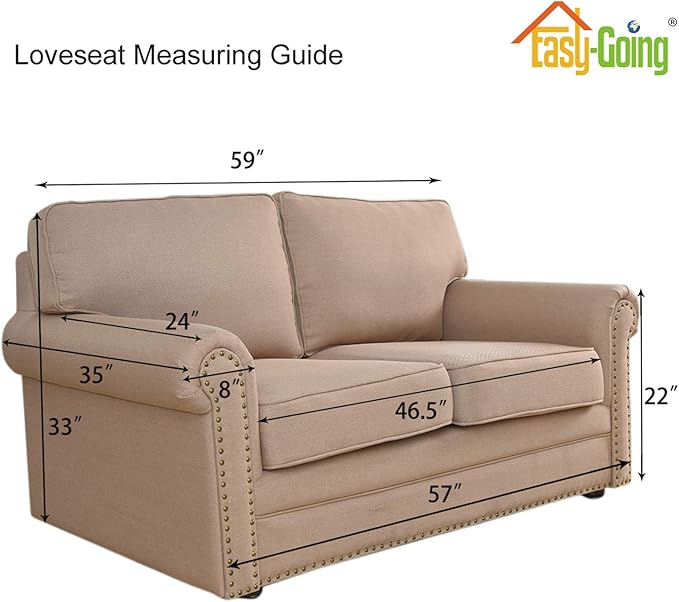 Easy-Going Stretch Loveseat Slipcover 1-Piece Sofa Cover Furniture Protector - Image 2