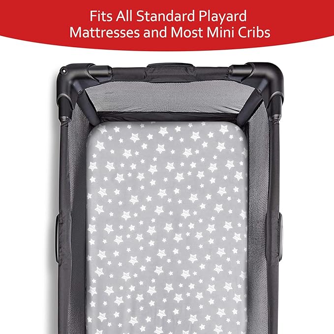Pack and Play Sheets & Waterproof Terry Pack N Play Mattress Protector Pad - Image 5