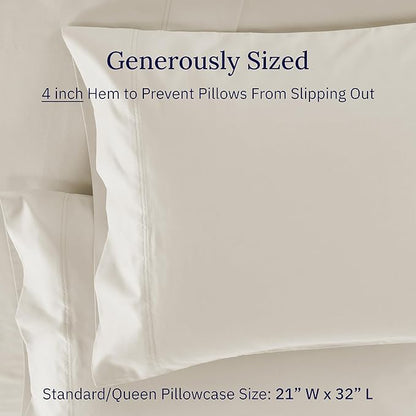 Luxuriously Soft Hotel Quality 600 Thread Count, 100% Cotton Set of 2 Cases - Image 5