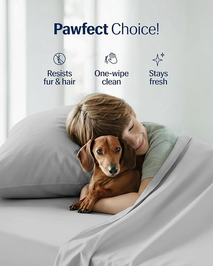 REST® Evercool®+ Starter Sheet Set, Light Gray, Breathable Bed Sheets - Image 9