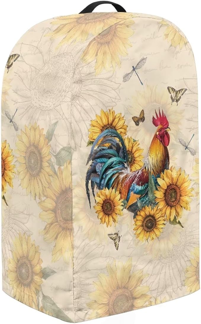 Sunflower Rooster Blender Cover Kitchen Blender Dust Covers - Image 4