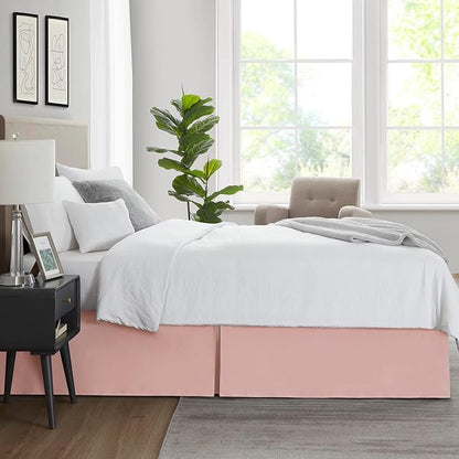 Nestl Peach Beige Twin XL Bed Skirt - Image 7