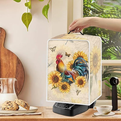 Mumeson Butterfly Rooster Coffee Maker Cover, Dust Resistant Washable Covers - Image 4