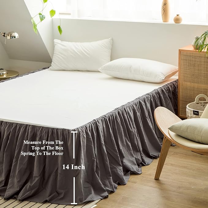 BISELINA French Linen Bed Skirt - Image 4
